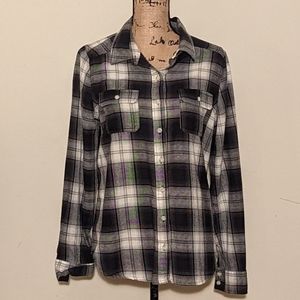 ✨BOGO✨ Mossimo Supply Co. Black and White Plaid Button Down Shirt